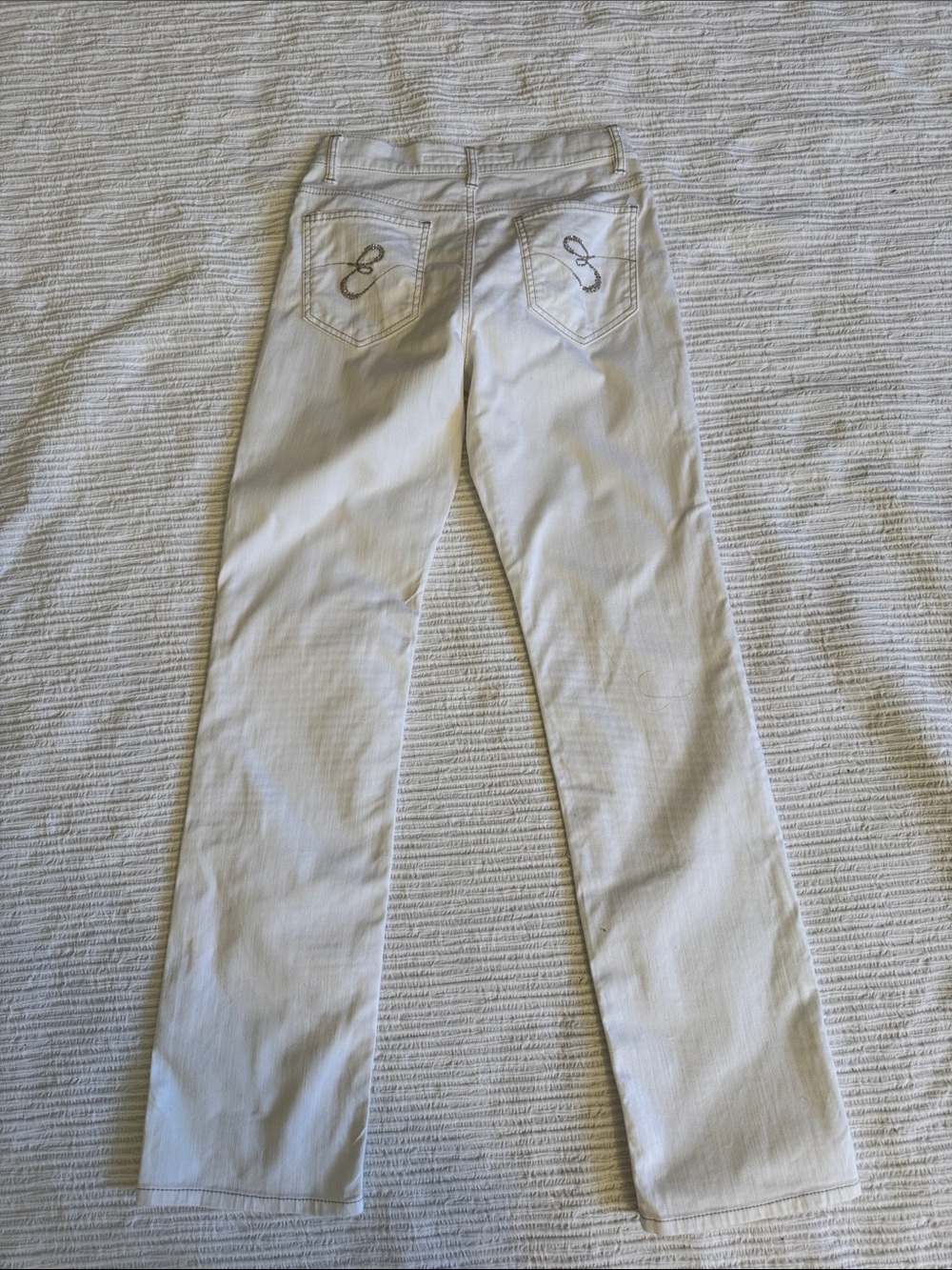 Escada Sport Italy Women’s White Stretch Jeans sz 36 or 2 US